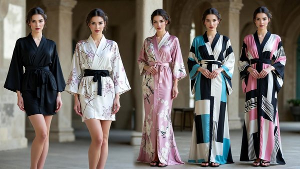 Satin kimonos pour femmes : alliez raffinement et confort